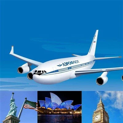 Por transporte aéreo
